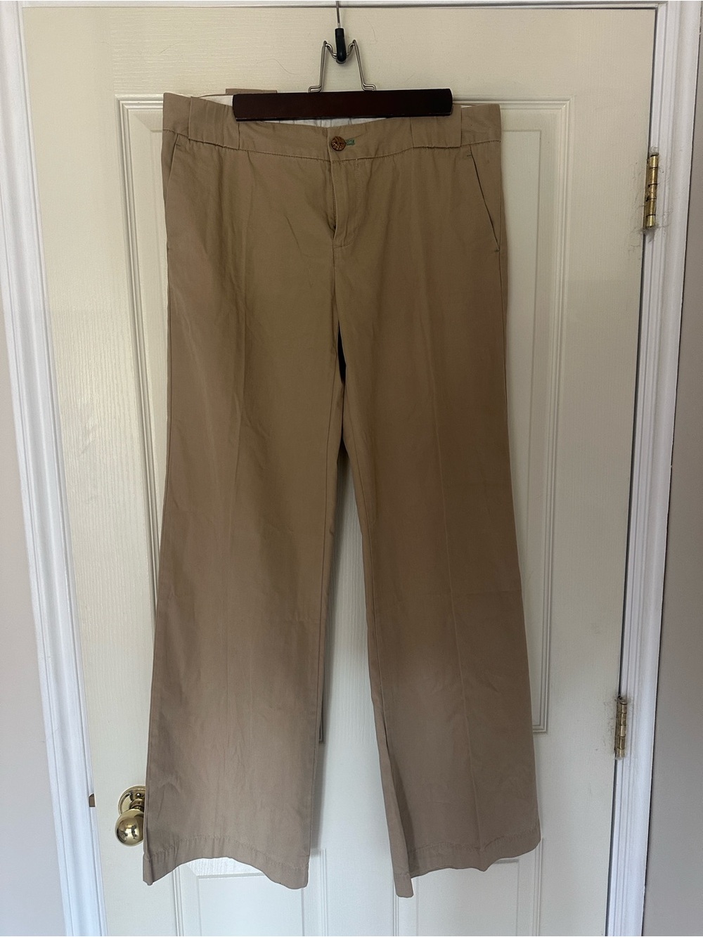 GAP Women's Khaki Wide-Leg Trousers - Beige